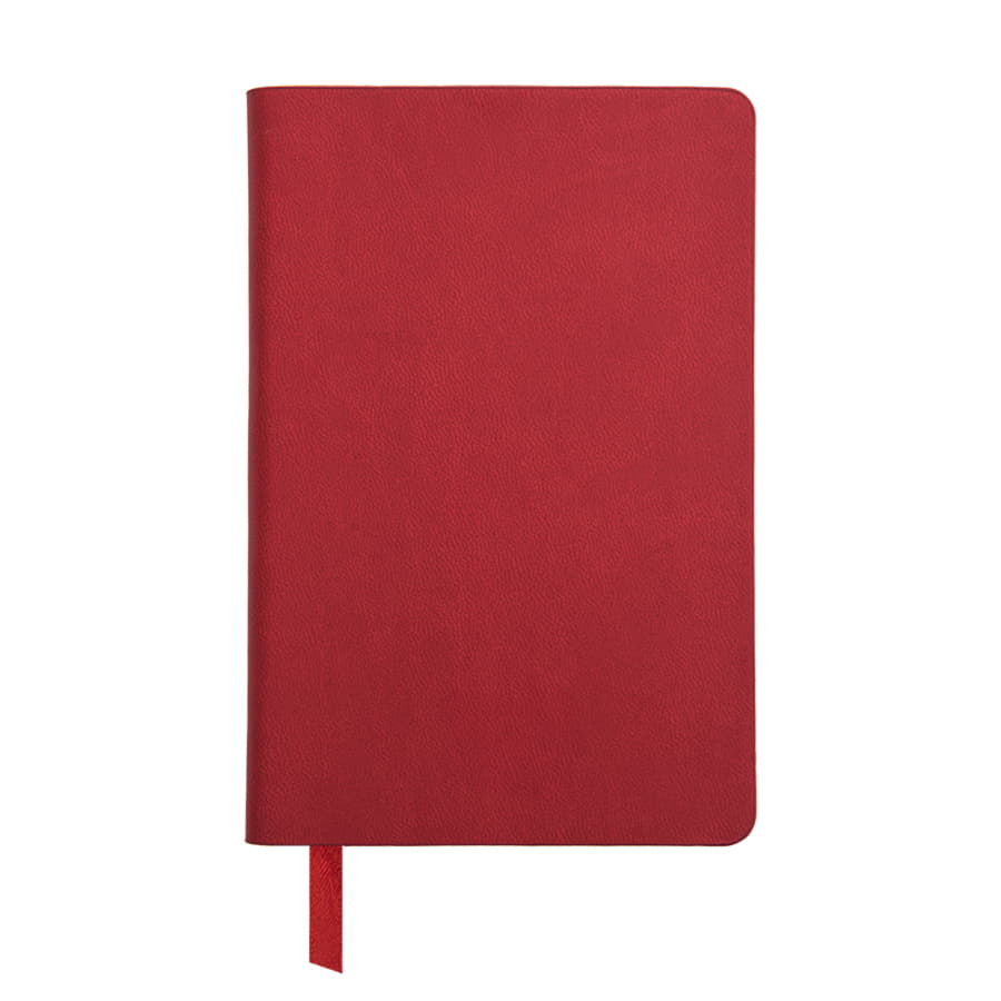 Бизнес-блокнот FUNKY, формат A6, в клетку, красный, серый-1