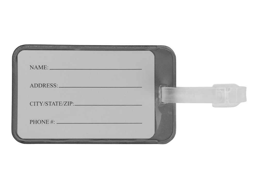 Бирка для багажа Voyage 2.0, серебристый-2