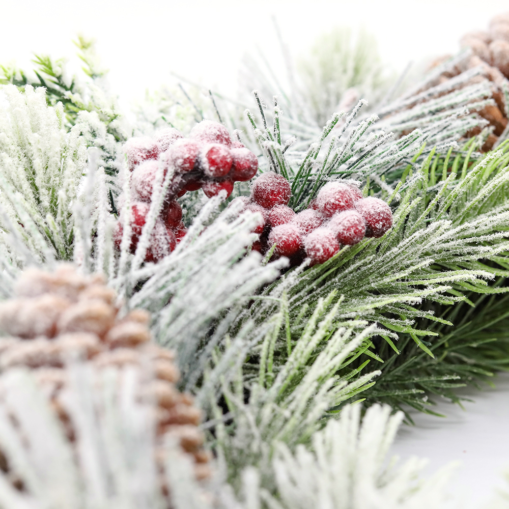 Новогоднее украшение (венок) Зальцбургский сюрприз, Зеленый/Красный-1