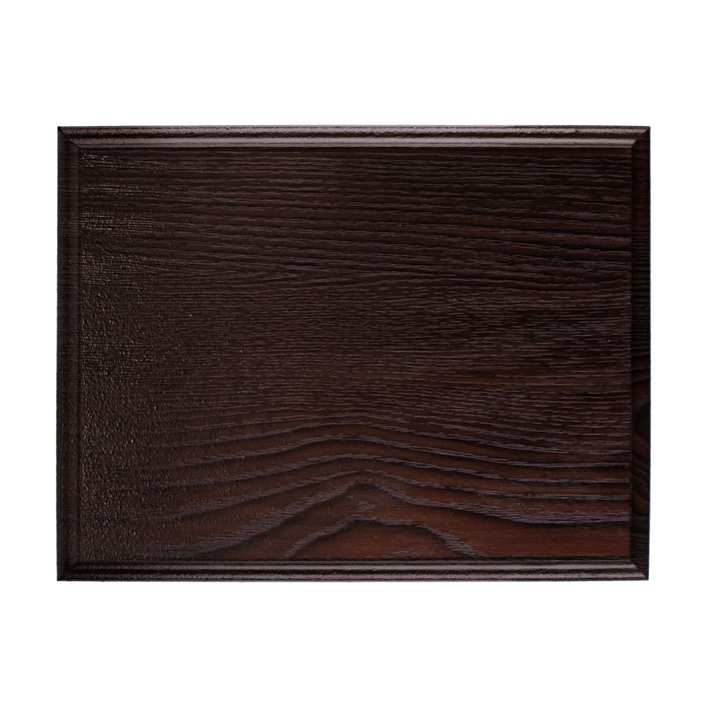 Плакетка Plaque, малая, венге с золотистой пластиной-2