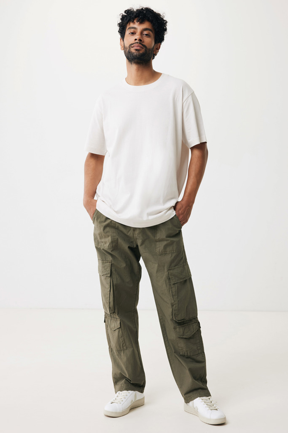 Футболка Iqoniq Kakadu из переработанного хлопка, свободный крой, унисекс, 180 г/м²-5