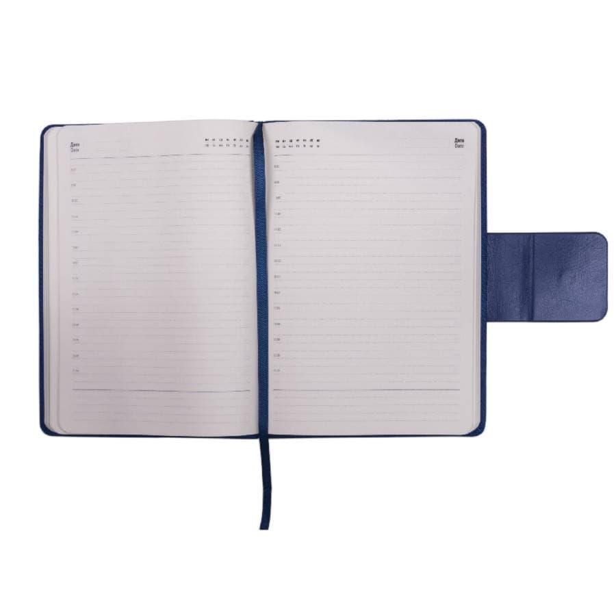 Ежедневник недатированный Mod, А5, зеленый, кремовый блок, зеленый-2