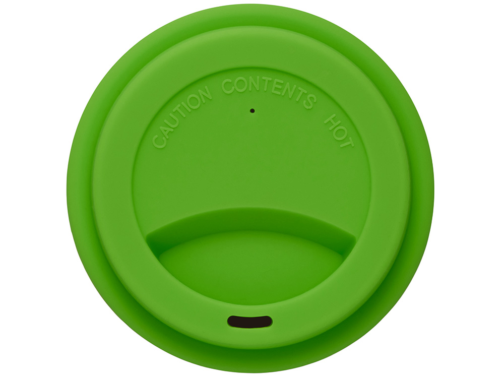 Стакан с силиконовой крышкой Cafe, зеленое яблоко-3