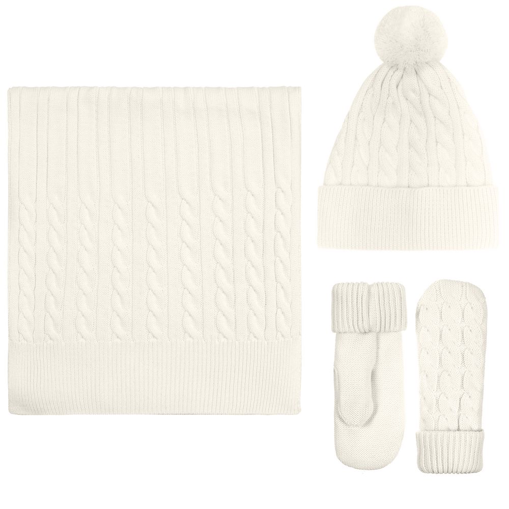 Шарф Heat Trick, молочно-белый-4