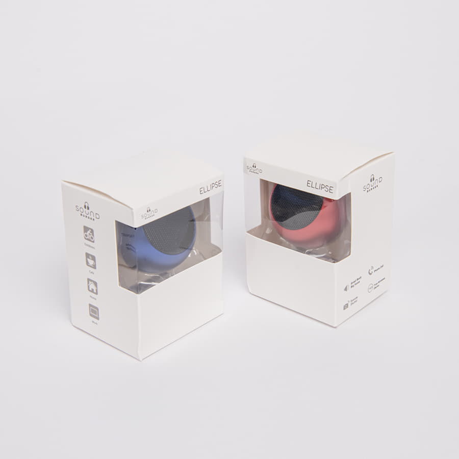 Портативная mini Bluetooth-колонка Sound Burger "Ellipse" красная, ярко-красный-5