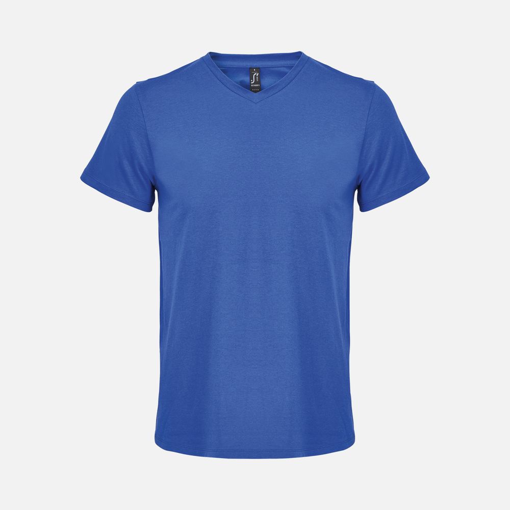 Футболка унисекс Regent с V-образным вырезом, ярко-синяя (royal)-1