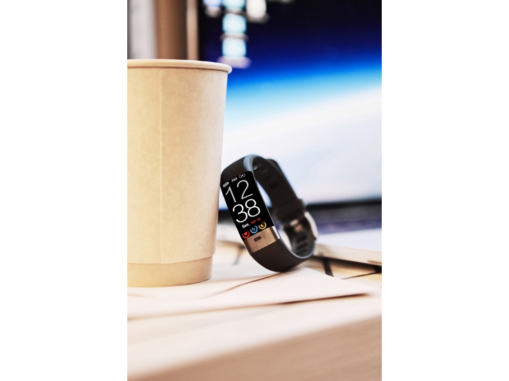 Фитнес-браслет с виртуальным тренером и измерением ЭКГ Canyon Smart Coach SB-75, IP67, черный-7