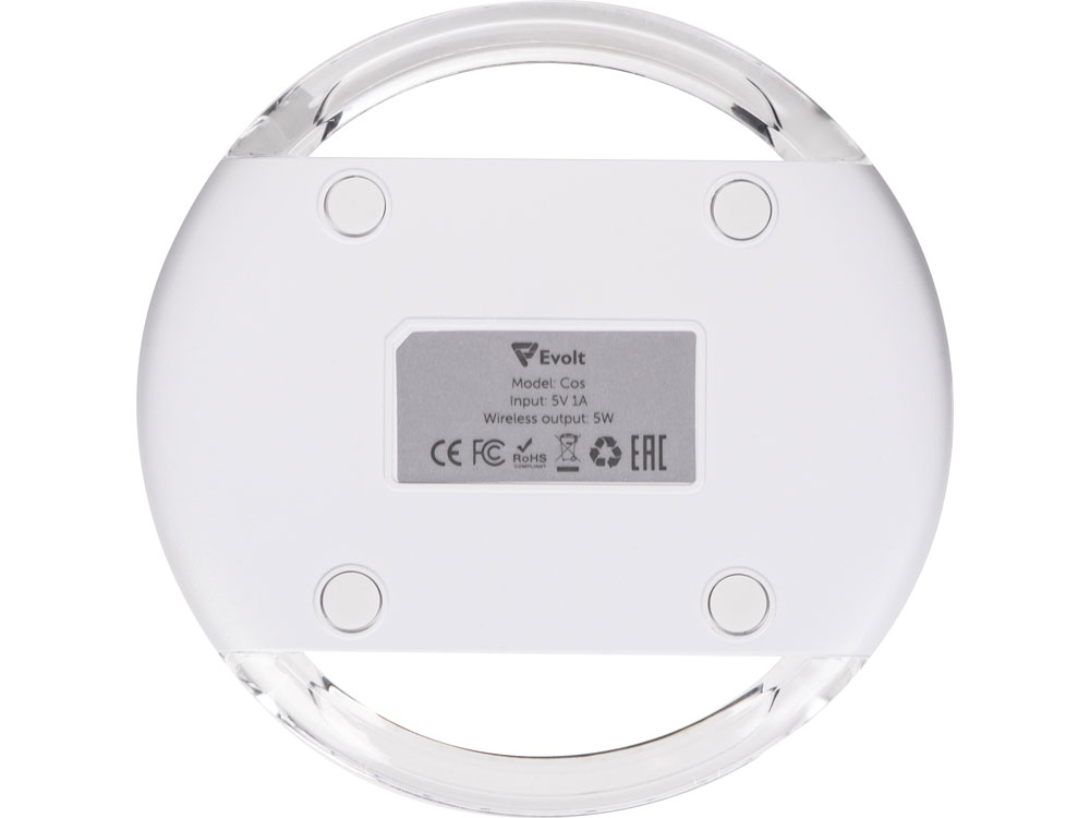 Беспроводное зарядное устройство Cos, 5 Вт, белый-3