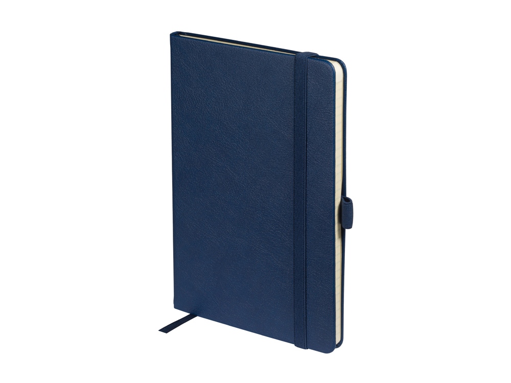 Блокнот А5  City на резинке, темно-синий-1