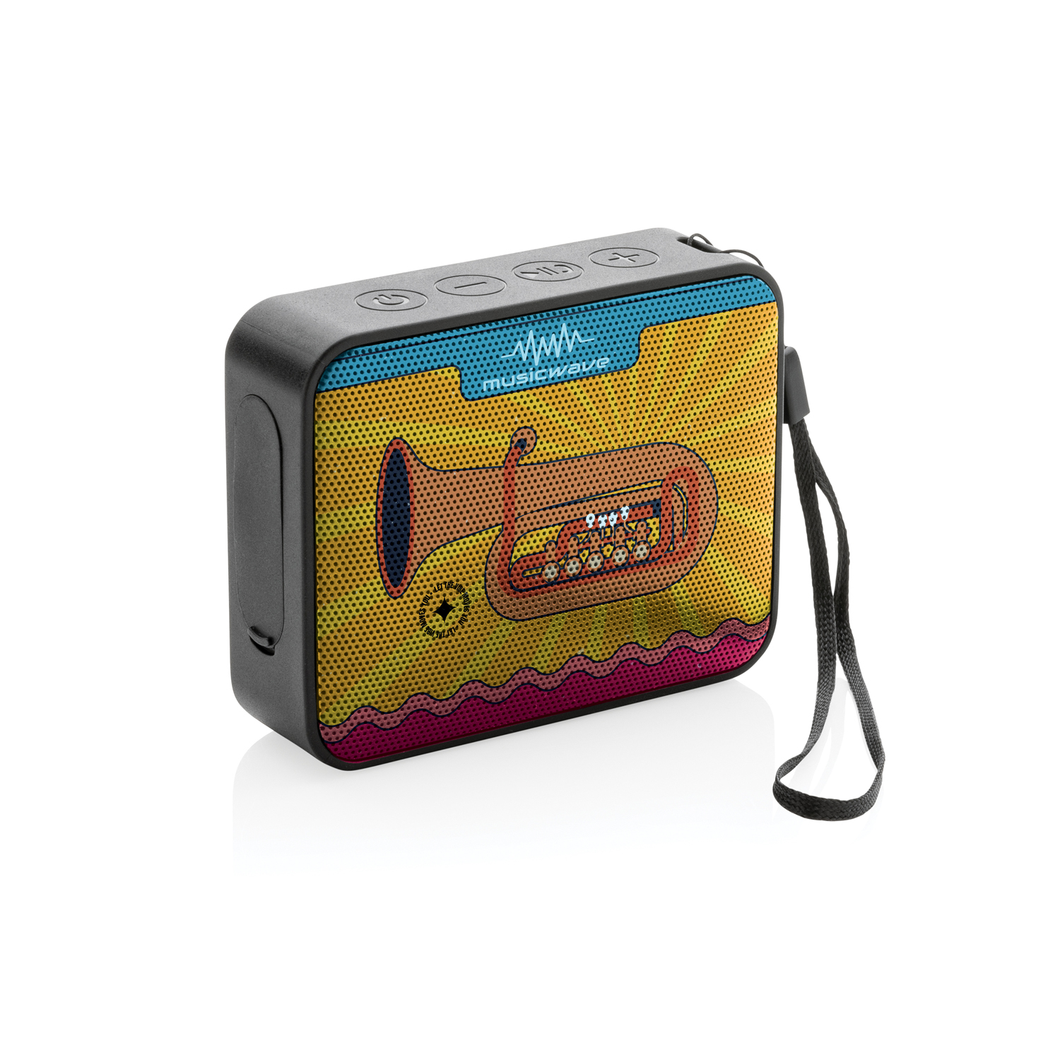 Беспроводная колонка Urban Vitamin Vallejo с защитой IPX7 из переработанного пластика RCS, 3 Вт-3