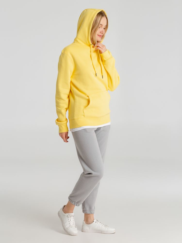 Толстовка с капюшоном унисекс King, желтая-6