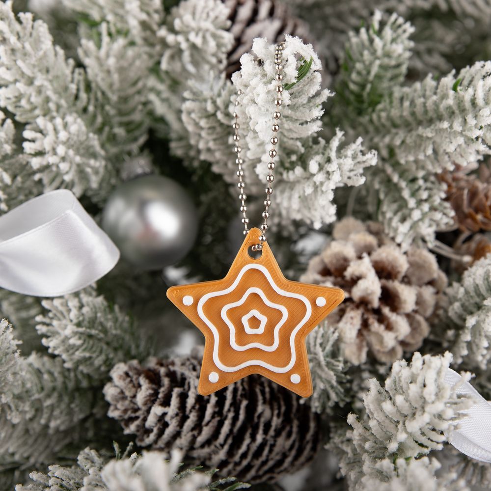 Мини-подвеска «Пряник», 3D-печать на заказ, звездочка-2
