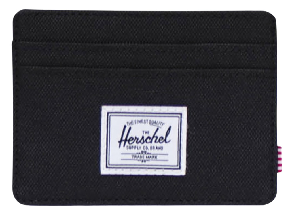 Herschel Charlie держатель для карт с RFID-защитой из переработанного материала - сплошной черный-1
