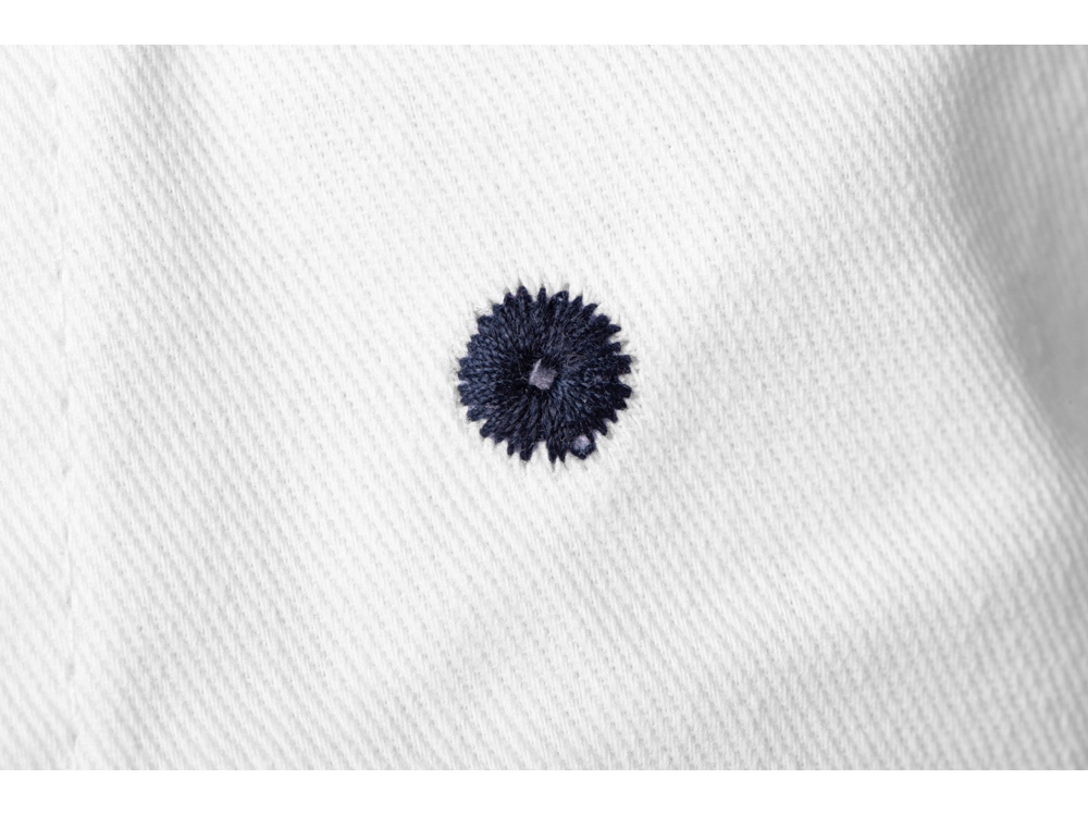 Панама с контрастной окантовкой , белый/темно-синий-6