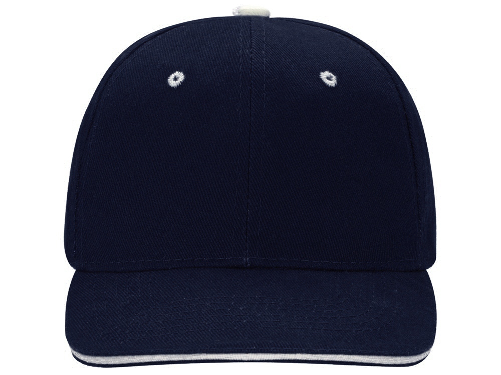 Бейсболка New Castle 6-ти панельная, темно-синий/натуральный-4