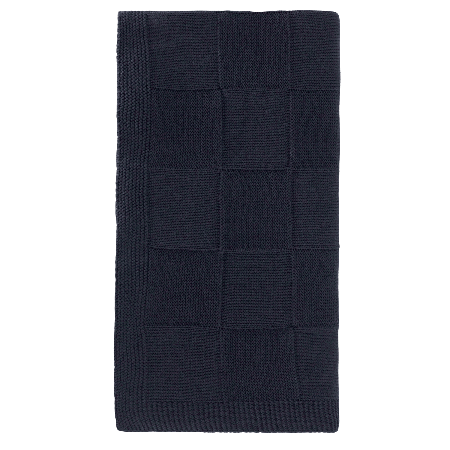 Плед Cella вязаный, синий (без подарочной коробки)-1