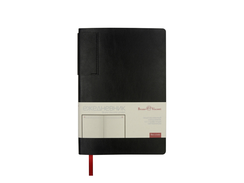 Ежедневник недатированный  А5 LONDON, черный-2