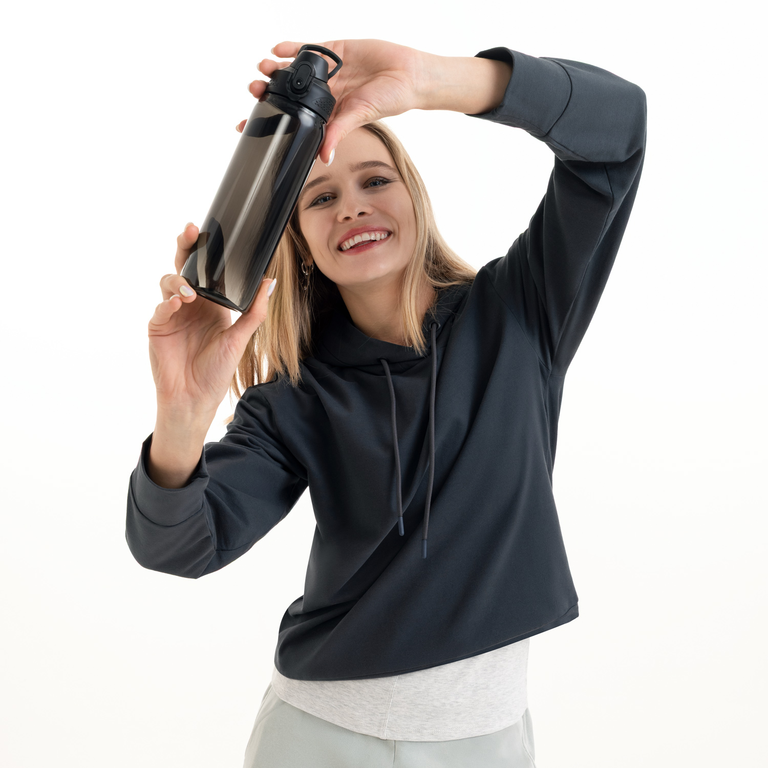 Бутылка для воды Nevada, черная-12