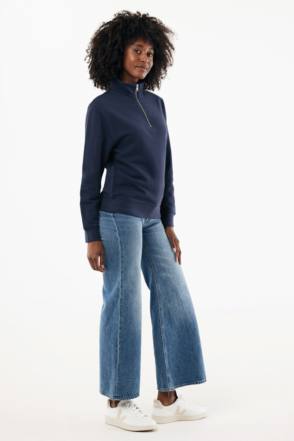 Свитшот на молнии Iqoniq Elgon из переработанного хлопка, 300 г/м²-5