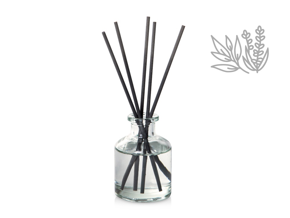 Подарочный набор с пледом, свечой и диффузором, синий-4