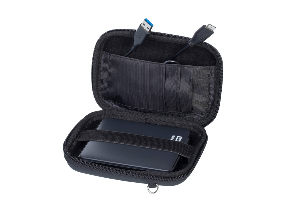 Чехол для жесткого диска из кожзама 9101, черный-4