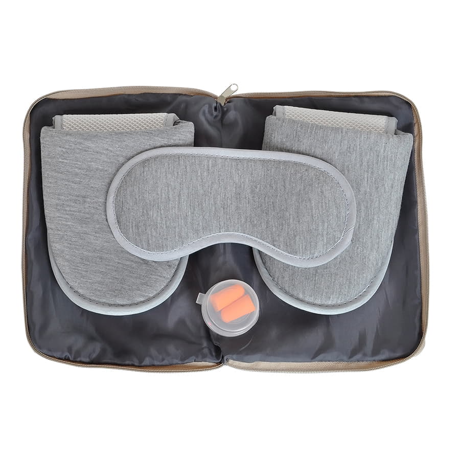 Набор дорожный "Релакс", серый; 20х15 см;  хлопок/нейлон, серый-2