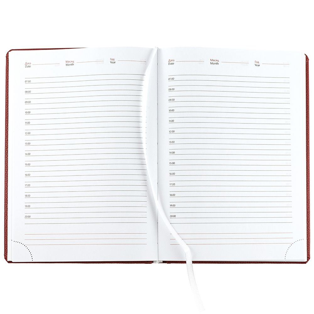 Ежедневник Sagrin, недатированный, красный-3