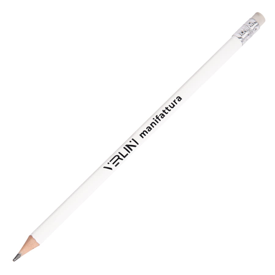 Карандаш чернографитный трехгранный TRINITY, белый-6