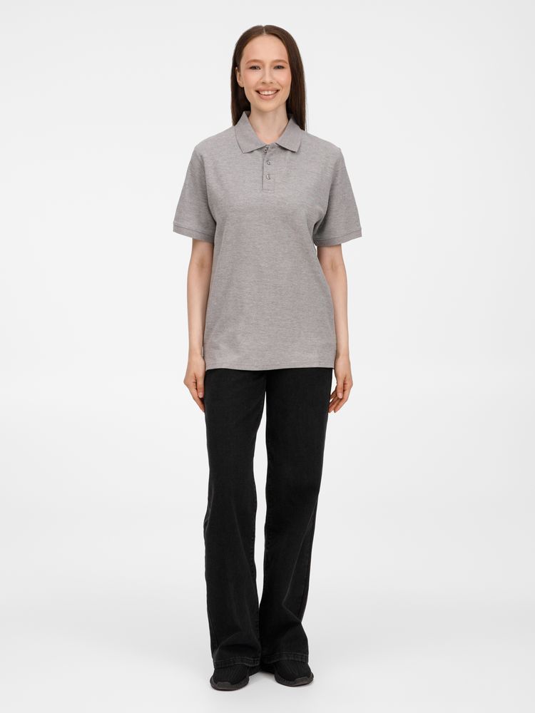 Рубашка поло унисекс Upswing, серый меланж-5