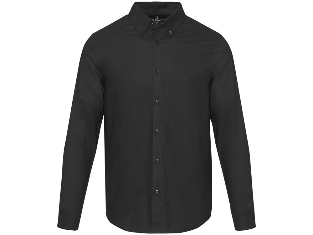 Sphene мужская рубашка оксфорд - сплошной черный-1