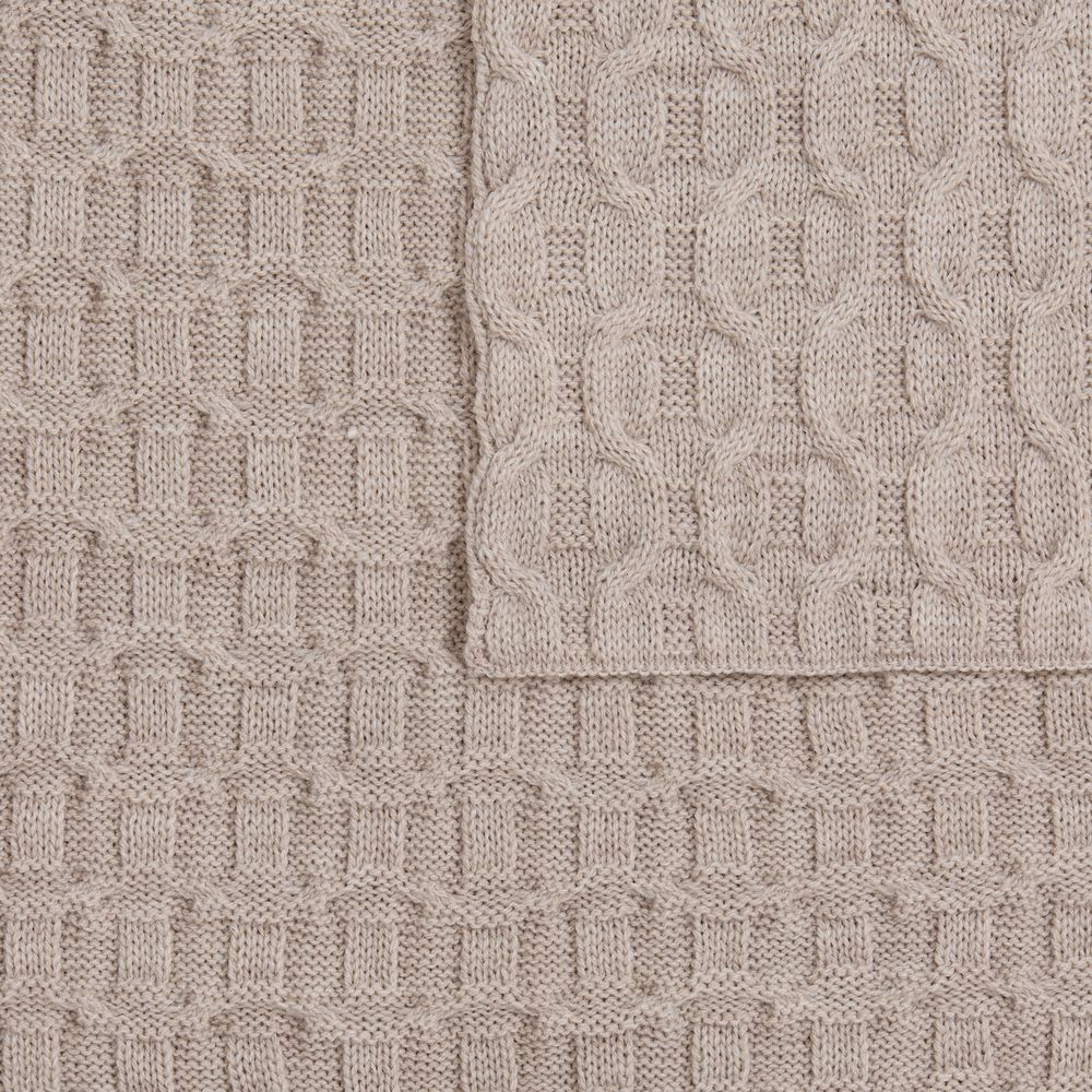 Плед Braidera, бежевый меланж-3