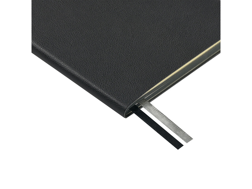 Блокнот А5 Boston, черный с серым срезом-5