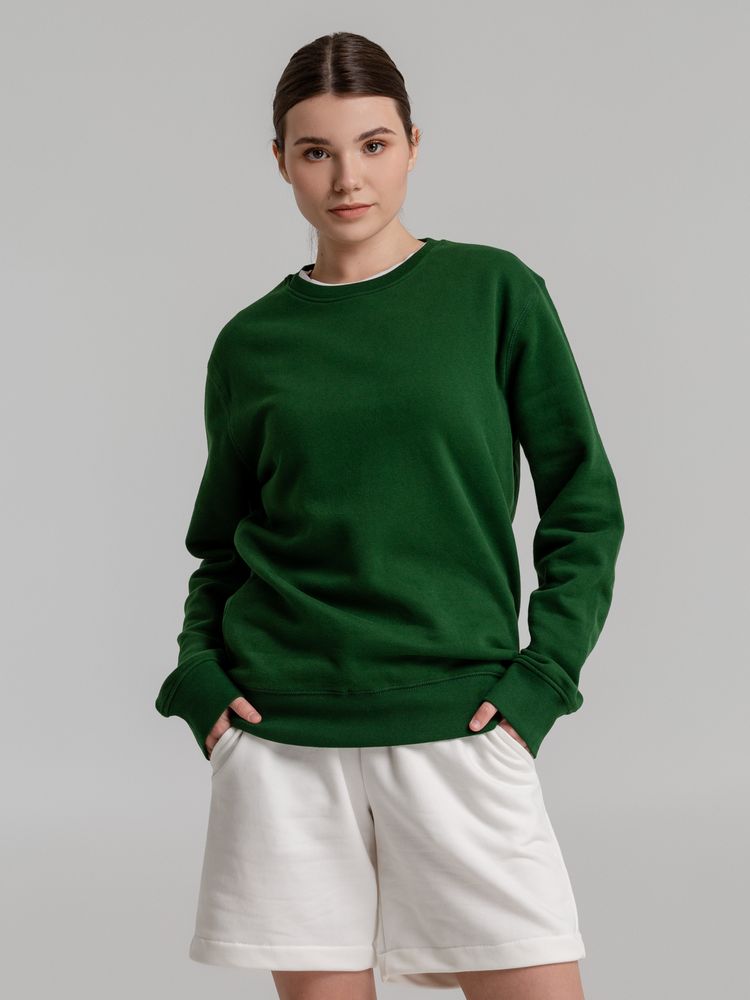 Свитшот унисекс King, темно-зеленый-2