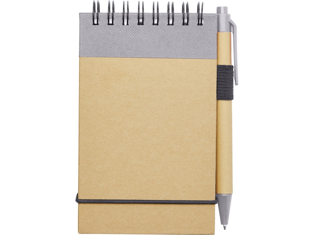 Блокнот А7 Zuse с ручкой шариковой, лиловый-1