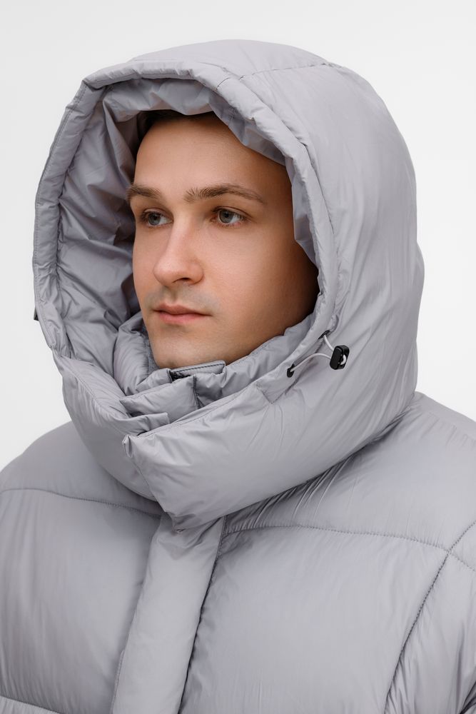 Пуховик унисекс Kapsula, серый-6