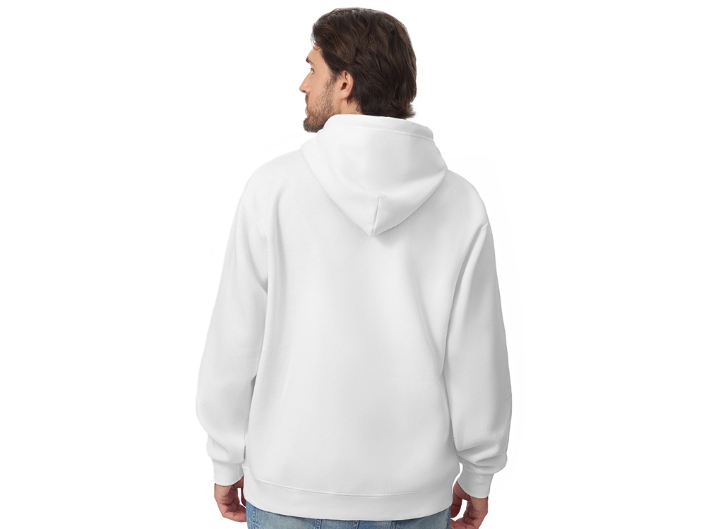 Толстовка с капюшоном оверсайз Lisbon унисекс, белый-4