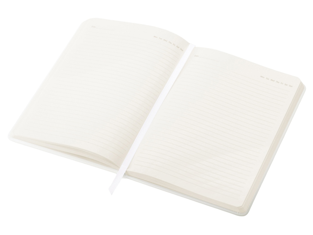 Бизнес-блокнот C2 софт-тач, твердая обложка, 128 листов, белый-3