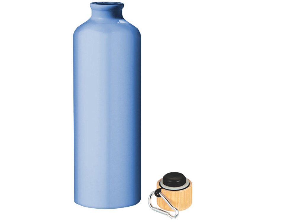 Бутылка Hip M Bamboo с карабином, 770 мл, светло-синий-1