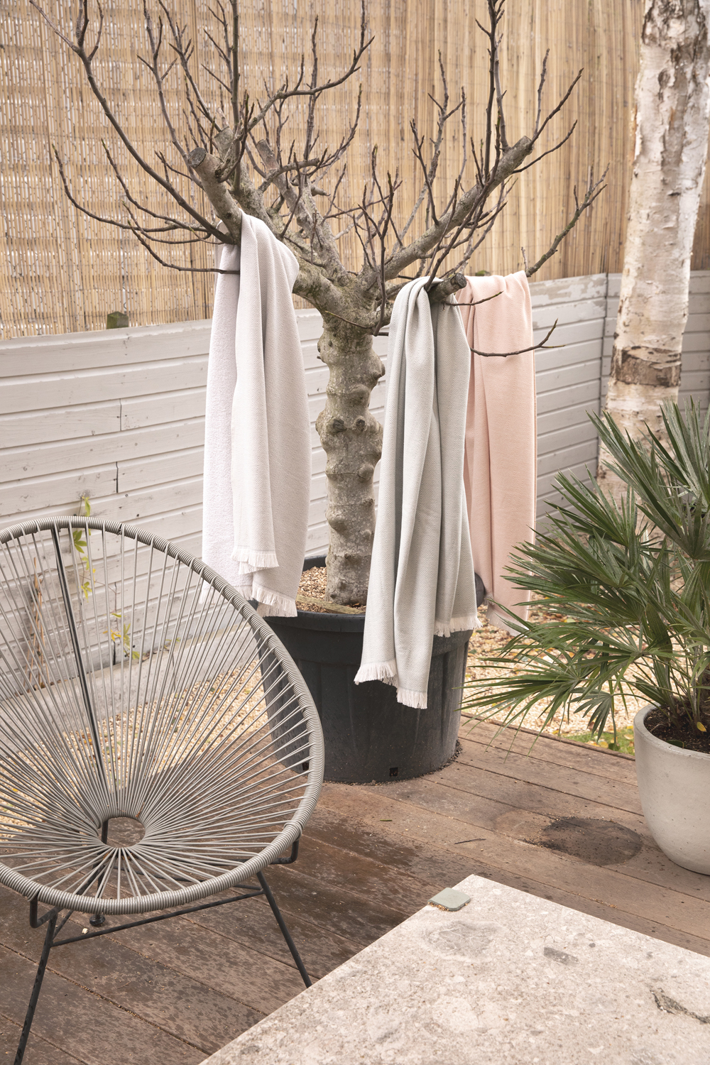 Накидка Ukiyo Hisako из хлопка AWARE™, 100x180 см-2