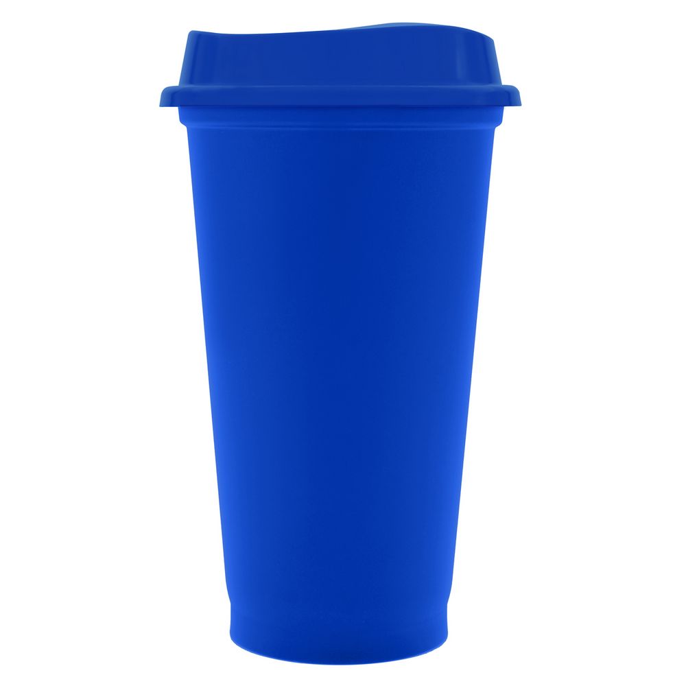 Стакан с крышкой Color Cap, синий-0