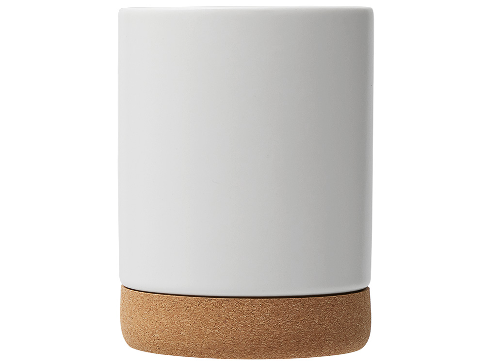 Кружка 450 мл с пробковым дном Корк & Бон, белый-3