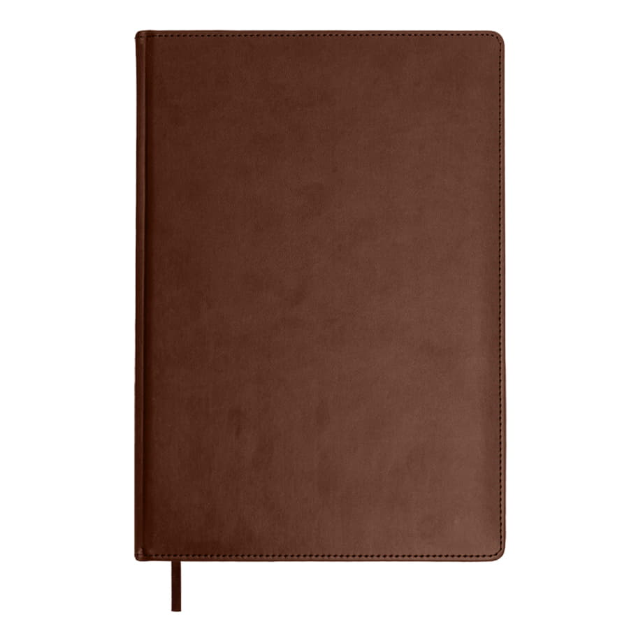 Ежедневник недатированный BLISS, формат А4, в линейку, коричневый-1