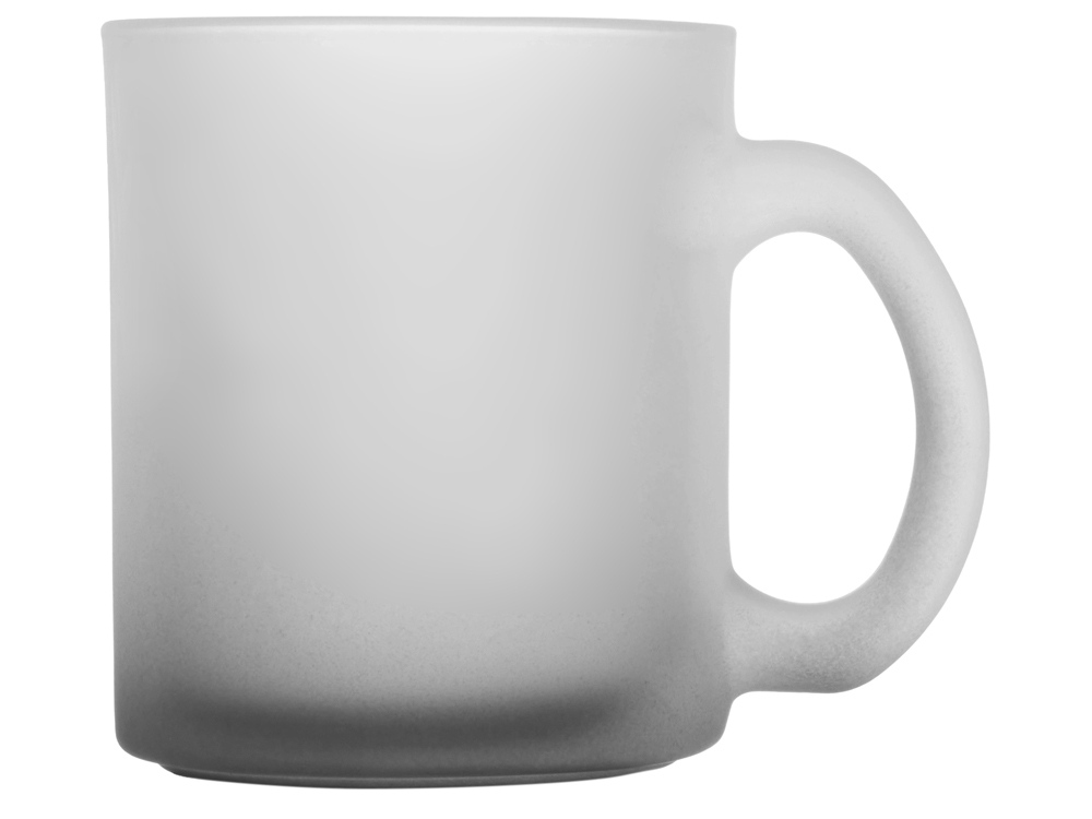 Стеклянная матовая кружка с градиентом для сублимации, черный Ombre Sub-1