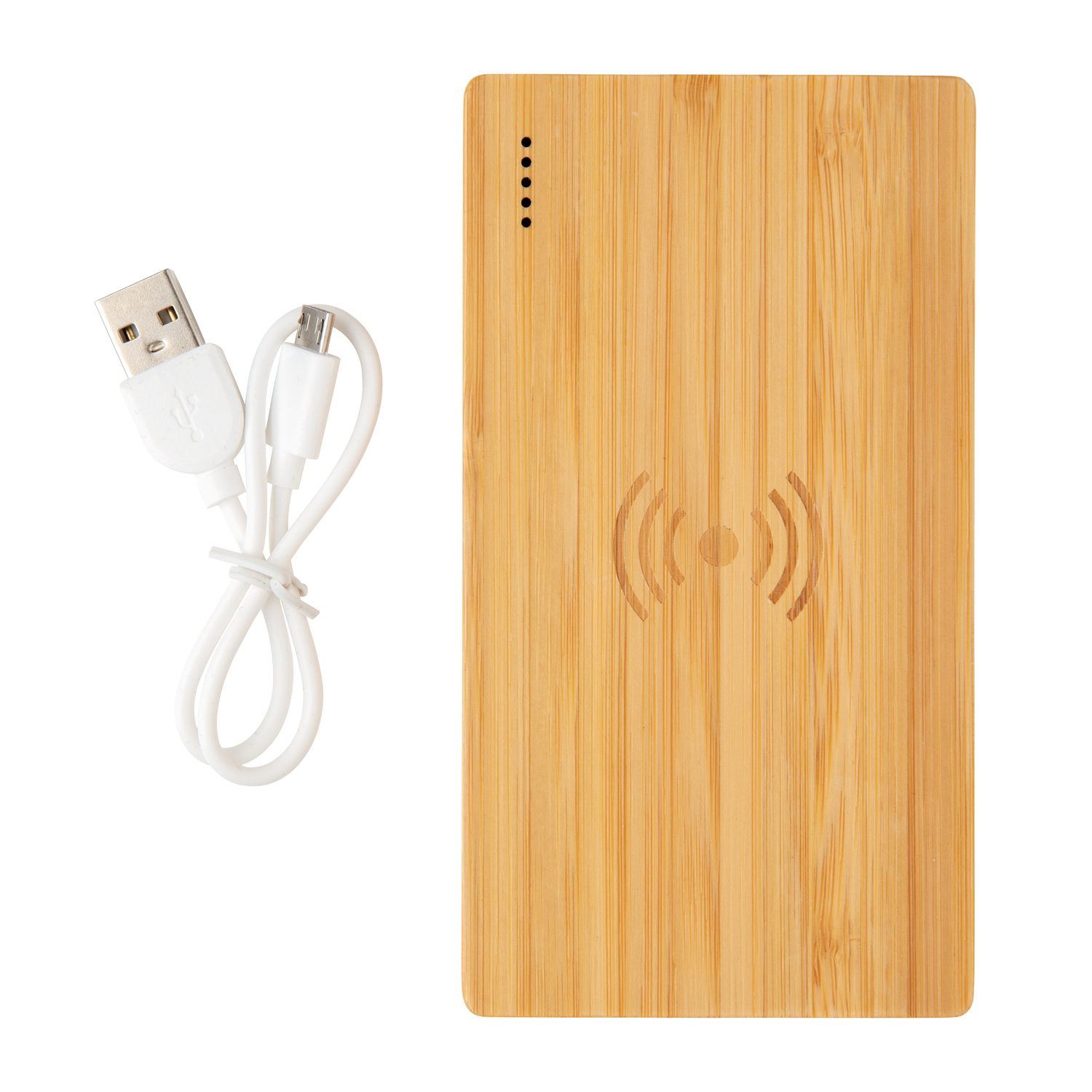 Экологичный внешний аккумулятор Bamboo, 4000 mAh-1