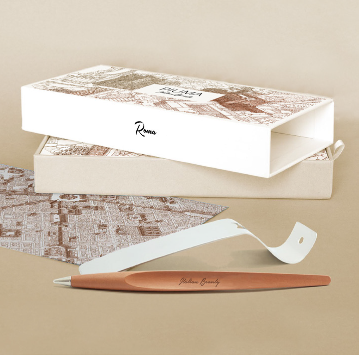 Вечная ручка Pininfarina Piuma ITALIAN BEAUTY ROMA-0