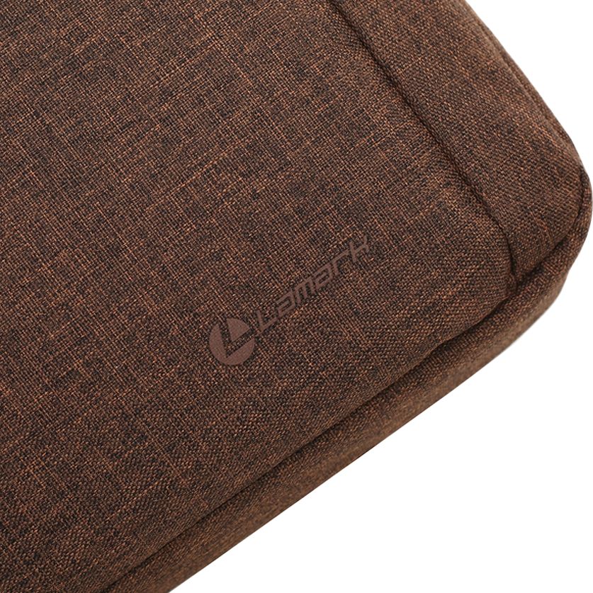 Сумка для ноутбука L225, коричневая-7