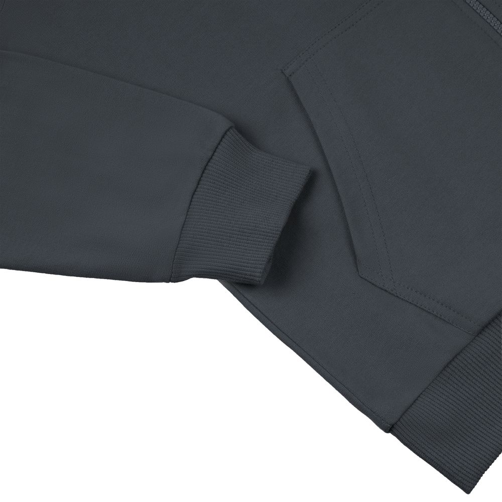 Толстовка на молнии с капюшоном Siverga 2.0, темно-серая (графит)-3