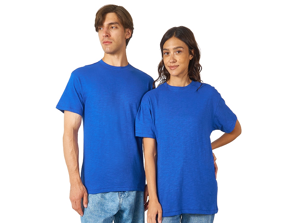 Футболка из джерси с протяжками Portofino унисекс, классический синий-0