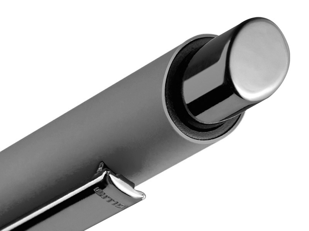 Металлическая шариковая ручка soft touch Ellipse gum, серый-2