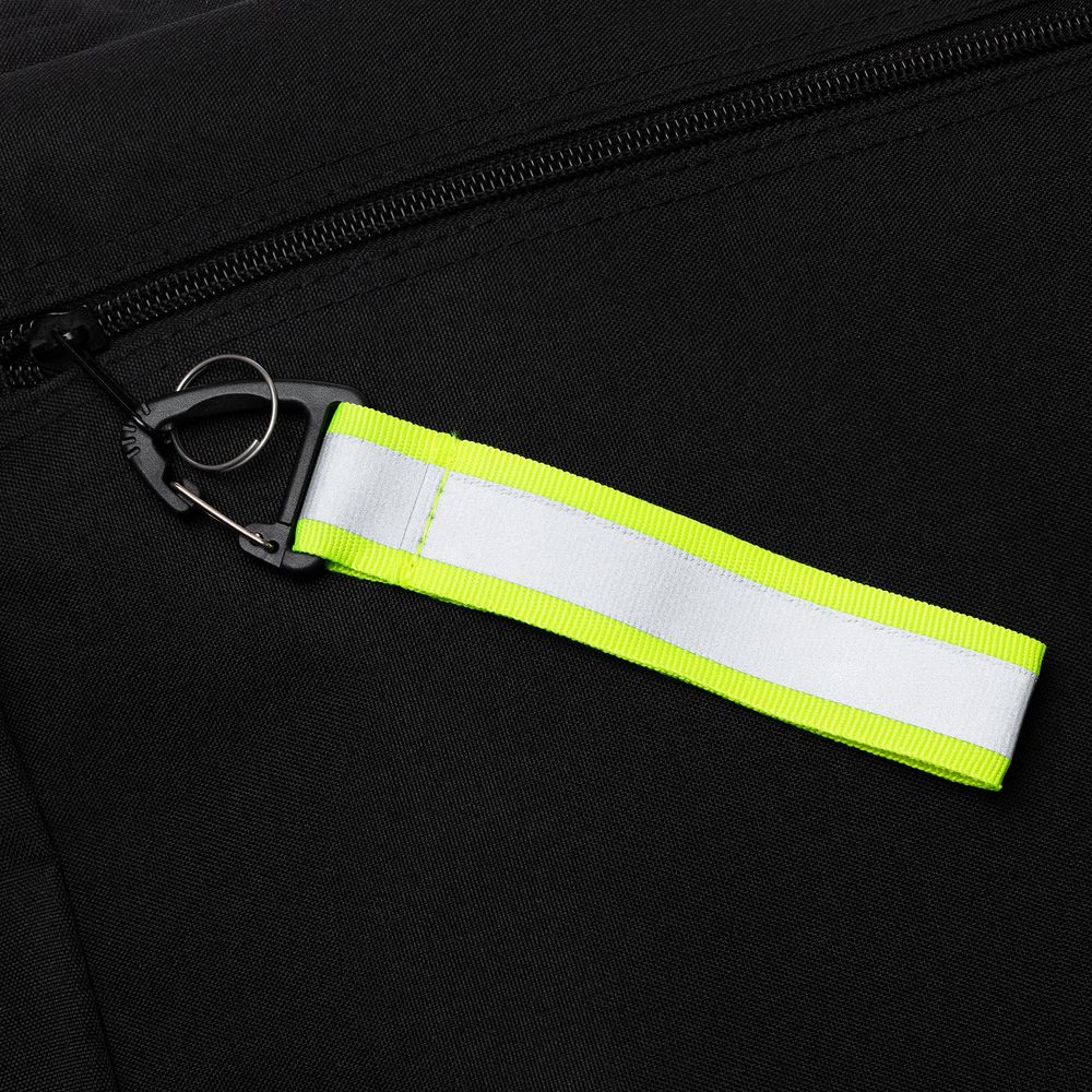 Светоотражающий брелок Flashline, серый с зеленым-4